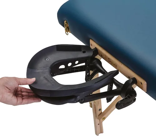 Vista 2 de EARTHLITE Mesa de masaje FLEX-REST - Plataforma flexible autoajustable con almohada facial de espuma viscoelástica Strata (nuevo modelo)