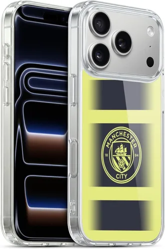 Vista 102 de Head Case Designs Funda de gel con licencia oficial del Manchester City Man City FC Away 2022/23 [protección de grado militar] compatible con Apple