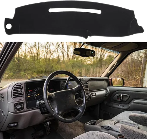 Vista 15 de Cubierta de Tablero a Medida para Chevy Chevrolet Silverado/GMC Sierra C1500 C2500 C3500 K1500 K2500 K3500 de 1997-2000, GMC Yukon/Chevy Tahoe