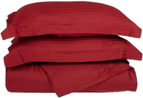 Vista 13 de LaxLinen Juego de funda de edredón de 3 piezas (1 funda de edredón con 2 fundas de almohada) 100% algodón de calidad suave, con cierre