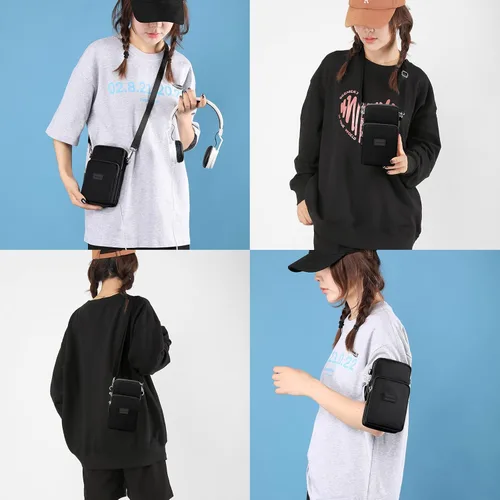 Vista 4 de YINHEXI Bolsos cruzados pequeños para mujer, bolsos cruzados, cartera para teléfono celular, monedero de viaje, bolsa de hombro, Simplicidad