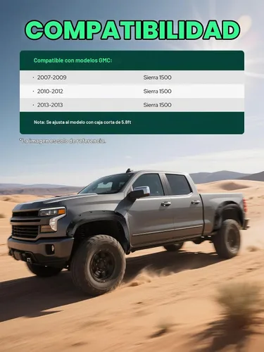 Vista 3 de YHTAUTO Guardabarros estilo remachado con pernos de bolsillo para Sierra