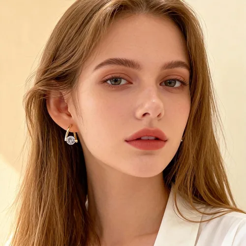 Vista 3 de Aretes linfáticos para mujer en Prime Yoopulse, aretes linfáticos para terapia de linfvidad, aretes de germanio, joyería de drenaje linfático
