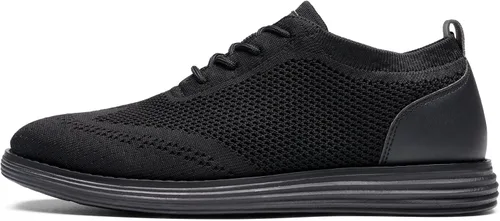 Vista 2 de Bruno Marc Zapatillas de malla para hombre Oxfords ligeras