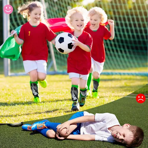 Vista 6 de Shin Guards Soccer Youth Kids - Shin Guard for Boys Girls Teenagers Toddler 2-18 Years Old - Football Shin Pads Protection Equipment with Adjustable