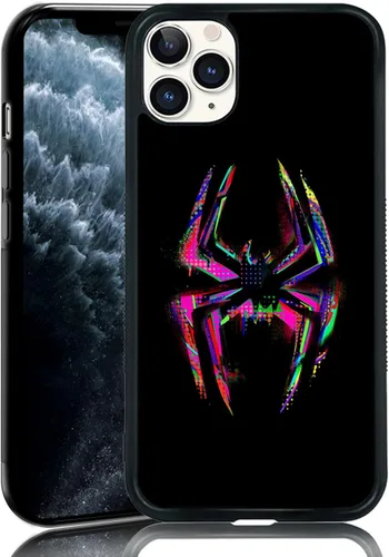 Vista 8 de Morales Punk Gwen - Funda protectora para iPhone 11 Pro, Spiderverse negro TPU a prueba de golpes, funda protectora para iPhone, linda funda