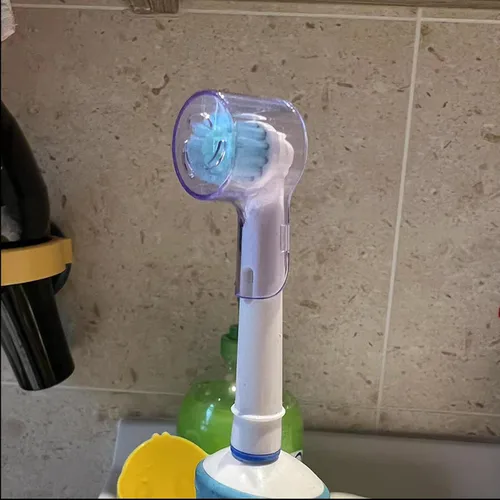 Vista 3 de Funda para cepillo de dientes eléctrico para Oral B, tapa de cabeza de cepillo de dientes, protector a prueba de polvo