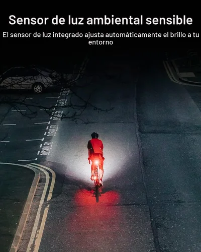 Vista 7 de Magicshine SEEMEE 200 V3.0 Luces Traseras de Bicicleta Recargables USB C, Salida Máxima de 200 Lúmenes, Luces de Bicicleta con Visibilidad de 360°