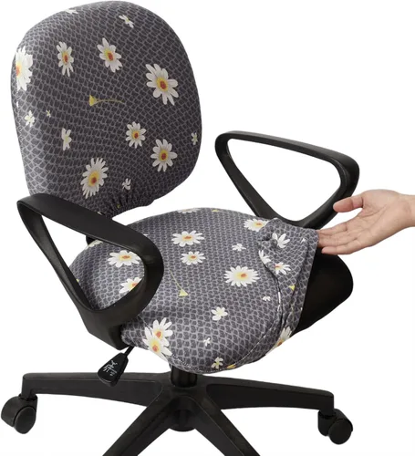 Vista 39 de Melaluxe Funda para silla de oficina de computadora, funda universal protectora y elástica para silla giratoria elástica