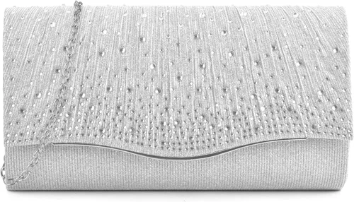Vista 13 de TINDTOP - Bolsos de mano para mujer, formales para noche, de ante, con hombro, tipo sobre, para fiesta, bolsos cruzados, para boda, cóctel, bailes