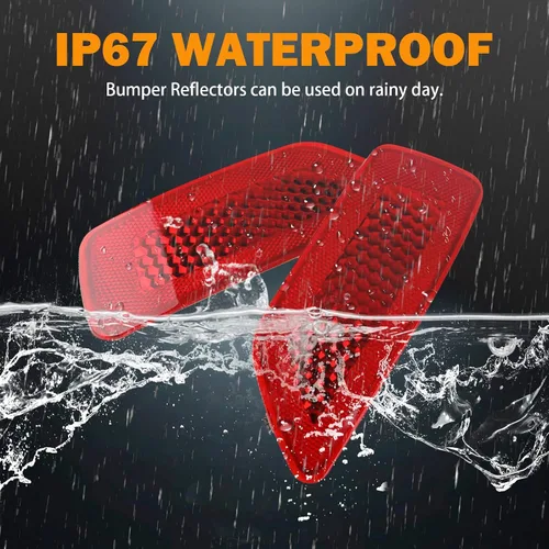 Vista 4 de Lámpara reflectora de parachoques trasero compatible con Jeep Grand Cherokee 2012-2018, Patriot 2013-2017, Dodge Journey 2012-2020 Reflectores