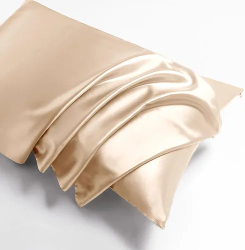 Vista 9 de THXSILK funda de almohada de seda de morera para cabello y piel, con cremallera oculta, seda de morera natural de 19 momme en ambos lados Negro