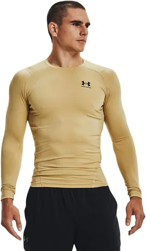 Vista 33 de Under Armour Camiseta de manga larga de compresión HeatGear para hombre Negro (001)/Blanco