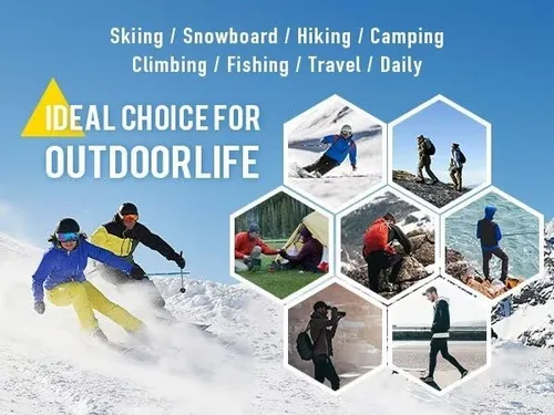 Vista 7 de TACVASEN Pantalones de esquí de nieve para hombre, pantalones de snowboard resistentes al agua, pantalones de senderismo con forro polar