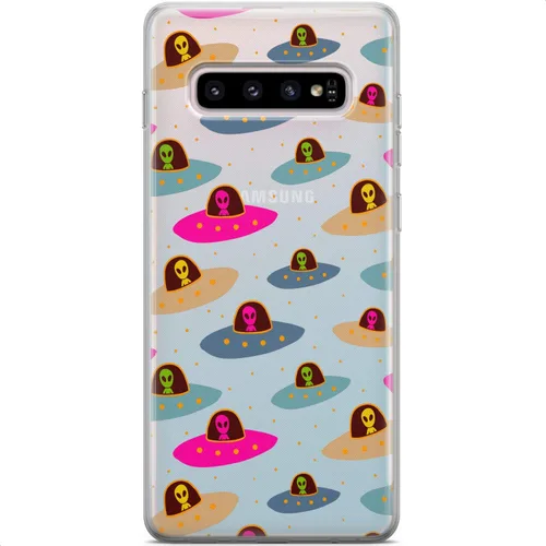 Vista 7 de Mertak Funda compatible con Samsung Galaxy A73 A72 5G A71 A70 A53 A52 A32 A50 A21s Spaceship UFO protectora ligera diseño de espacio alienígena