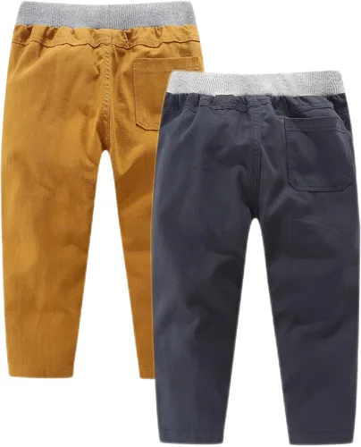 Vista 2 de Bumeex Paquete de 2 pantalones de algodón sin cierre para niño de 2 a 9 años