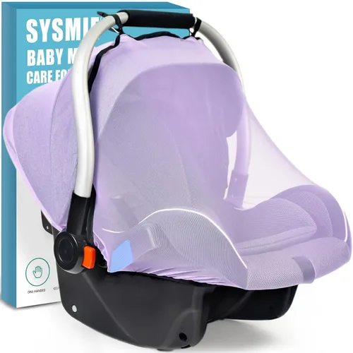Vista 9 de Sysmie Mosquitera de bebé para asiento de coche infantil y cochecito Doona Negro