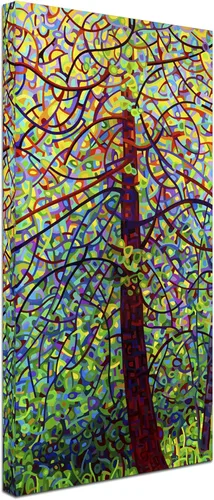 Vista 2 de Trademark Fine Art Kaleidoscope de Mandy Budan para colgar en la pared, 10 x 19 pulgadas
