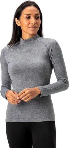 Vista 2 de DEVOPS - Paquete de 2 camisas de manga larga térmicas de cuello tortuga para mujer de comprensión, para usar debajo de la ropa