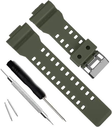 Vista 14 de My Time OliBoPo - Correa de repuesto de resina natural para reloj Casio G-Shock GD120/GA-100/GA-110/GA-100C