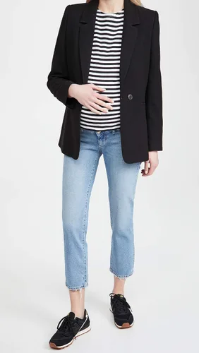 Vista 2 de DL1961 Patti Jeans rectos de maternidad de tiro medio para mujer