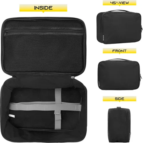Vista 2 de Funda de transporte suave compatible con Oculus Meta Quest 3S/Quest 3/Quest 2 oficial original, funda de almacenamiento para casco Meta Quest 3/3S