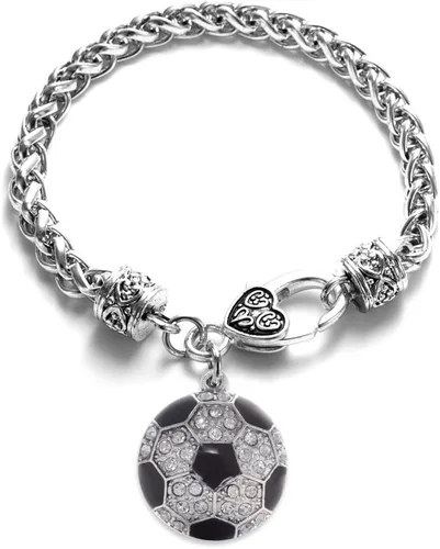 Vista 54 de Inspired Silver - Pulsera de plata con dije personalizado y circonitas cúbicas.