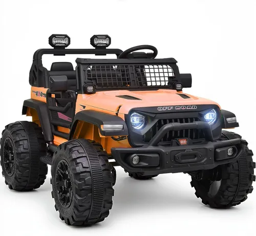 Vista 7 de Blitzshark 24V MAX Ride-on Truck 2 Seater, 4WD Kids Electric Vehicle Negro