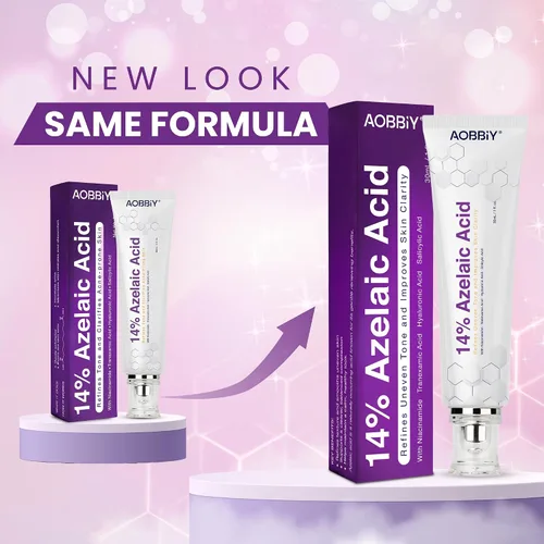 Vista 2 de AOBBIY Crema de Ácido Azelaico para la Cara: Crema Facial de Ácido Azelaico para Calmar el Enrojecimiento, Tono Desigual, Piel Proclive a Granos