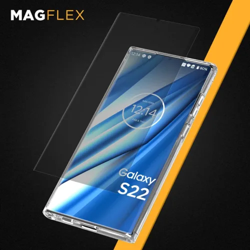 Vista 6 de MagFlex - Protector de pantalla para Samsung Galaxy S22 Ultra Matte (compatible con sensor de huellas dactilares), antirreflejos, flexible, a prueba