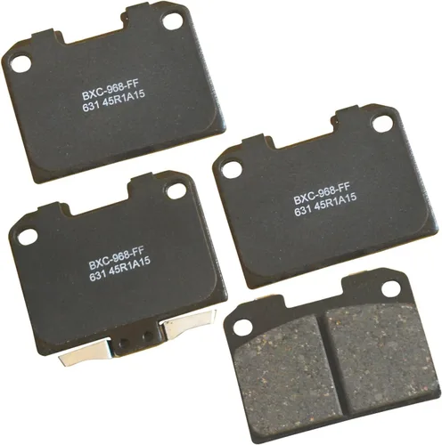Vista 244 de Pastillas de freno traseras cerámicas Bendix Premium SBC1100 para Nissan Frontier 2024-2005, Xterra 2015-2005, Suzuki Equator 2012-2009