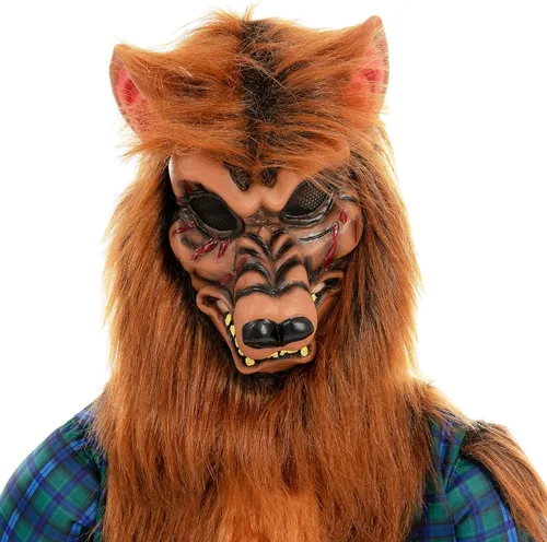 Vista 2 de Spooktacular Creations Disfraz unisex de hombre lobo para niños, fiesta de Halloween