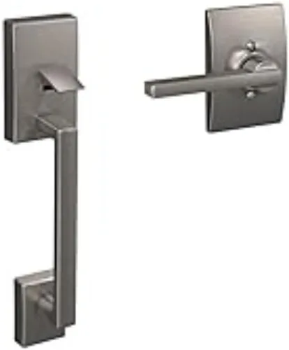 Vista 5 de Schlage Encode Wi-Fi Smart Lock con juego de entrada Century para puerta delantera, níquel satinado