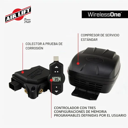 Vista 2 de Air Lift 25980 WirelessOne (segunda generación) [Sustituye a 25870]