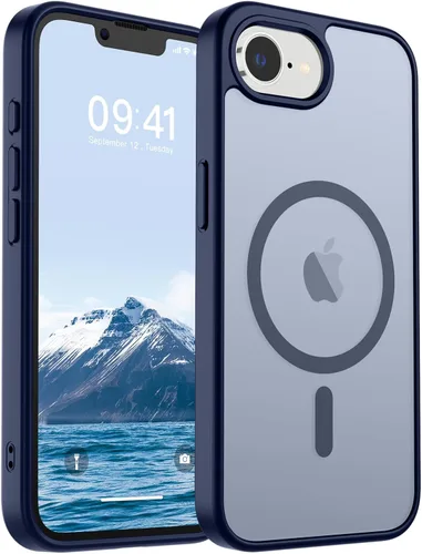 Vista 275 de SUPFINE Funda magnética para iPhone SE 2022 (3ª)/2020 (2ª), iPhone 8 (compatible con MagSafe) (protección contra caídas de grado militar), funda