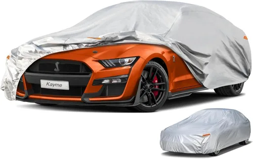 Vista 23 de Kayme Funda impermeable para automóvil deportivo para todo tipo de clima. Consulta la tabla de tallas del vehículo para un ajuste preciso. Cubierta