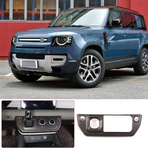 Vista 2 de Marco de botón de modo de aire acondicionado de control central ABS para Land Rover Defender 110 2020 2021 2022 2023 Accesorios de coche