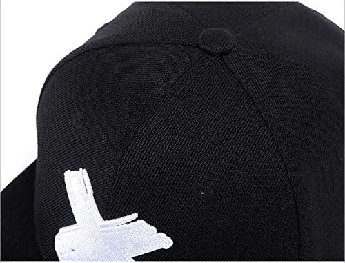 Vista 3 de Quanhaigou Unisex Snapback Hats, Adjustable Embroidered Dad Hat Flat Bill Baseball Cap for Men Women