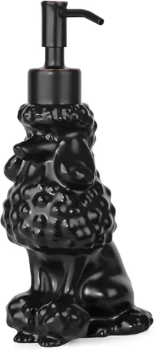 Vista 14 de Dispensador con Forma de Bulldog Francés de Jabón/Loción/Desinfectante de Manos Dispensador con Bomba de Cerámica de Acero Inoxidable Bulldog