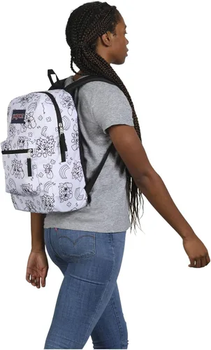Vista 4 de JanSport Mochila Cross Town, bolsillo frontal utilitario, Tamaño único