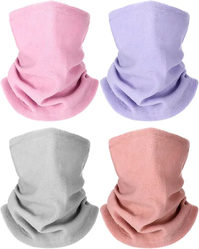 Vista 15 de Geyoga 4 calentadores de cuello de invierno para hombre, bufanda de forro