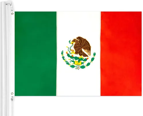 Vista 12 de G128 Bandera argentina 3 x 5 pies Serie doble ToughWeave Poliéster 210D bordado de doble cara Bandera de país, diseño bordado