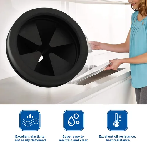 Vista 3 de Eliminación de basura, protector contra salpicaduras, deflector de fregadero, accesorios para desechos de alimentos para modelos Wasting King
