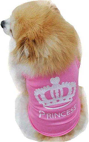 Vista 3 de Camisetas para mascotas lindas camisetas de verano sin mangas para perros y gatos