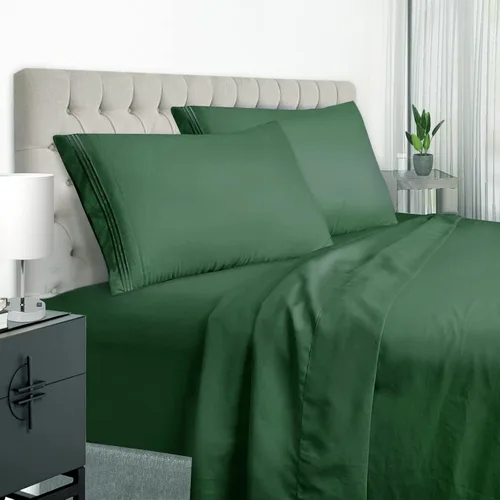 Vista 9 de EaseHome Juego de Sábanas Tamaño Queen - Sábanas de Cama Queen de Microfibra Cepillada de Lujo Extra Suave con Bolsillo Profundo de 18 Pulgadas Negro