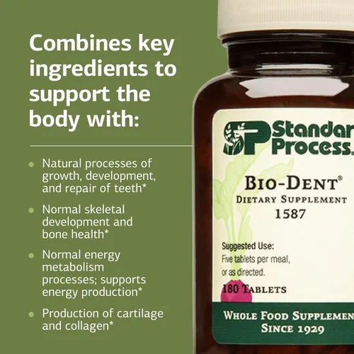 Vista 4 de Proceso estándar Bio-Dent - Apoya la salud ósea y muscular - Ayuda a la producción de cartílago y colágeno - Apoya el metabolismo energético