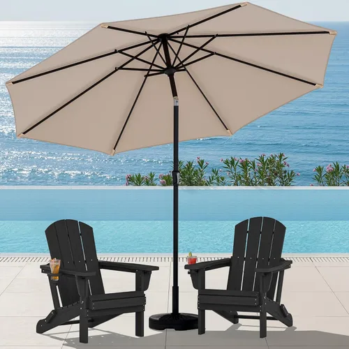 Vista 31 de SERWALL Silla Adirondack plegable ajustable, silla Adirondack reclinable con 3 posiciones reclinables, HDPE para todo tipo de clima, Adirondack
