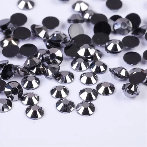 Vista 54 de 3000 unidades de diamantes de imitación termoadhesivos SS6 de 2mm con parte posterior plana, gemas de cristal de vidrio transparente redondas