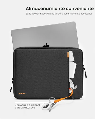 Vista 6 de tomtoc Set de funda protectora 360 para laptop para MacBook Air de 13 pulgadas M4/A3240 2025, M3/A3113, M2/A2681 M1/A2337, MacBook Pro de 13
