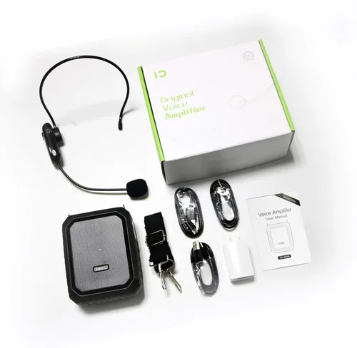 Vista 8 de Amplificador de voz con micrófono inalámbrico para auriculares